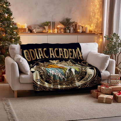 Zodiac Academy design throw blanket for cozy winter nights