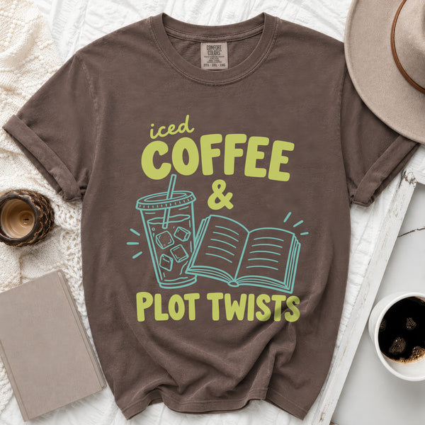 Plot Twists Coffee Tee in Espresso