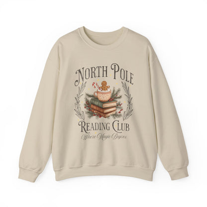 North Pole Reading Club Where Magic Begins sweatshirt