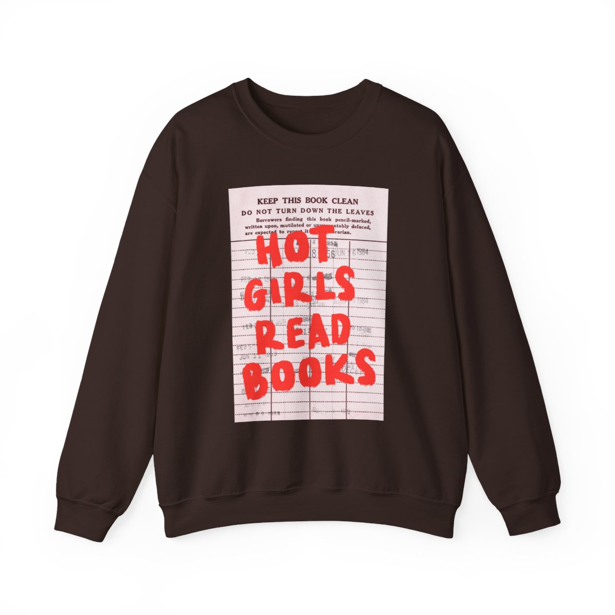Hot Girls Read Books Graphic Sweatshirt Fashion Product