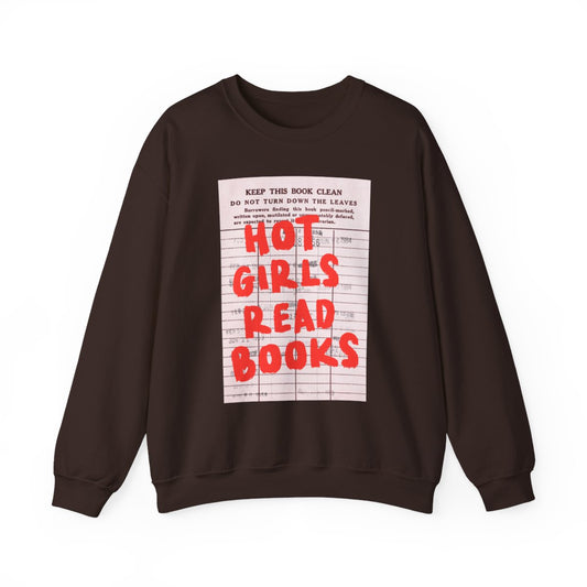 Hot Girls Read Books Graphic Sweatshirt Fashion Product