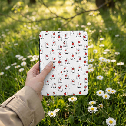Little Ghost Red Book Pattern White Background product type