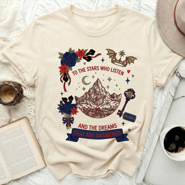 Velaris City Key Tee in Natural
