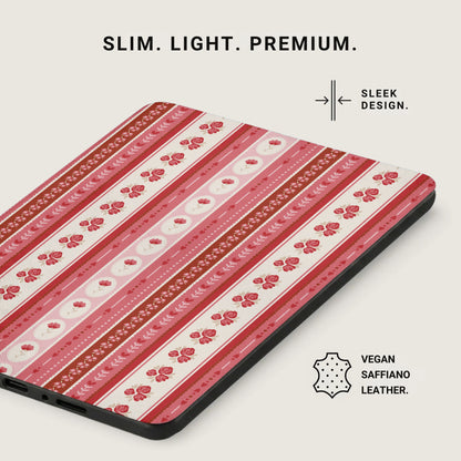 Premium Slim Light Striped Pink Pattern Tablet Sleeve