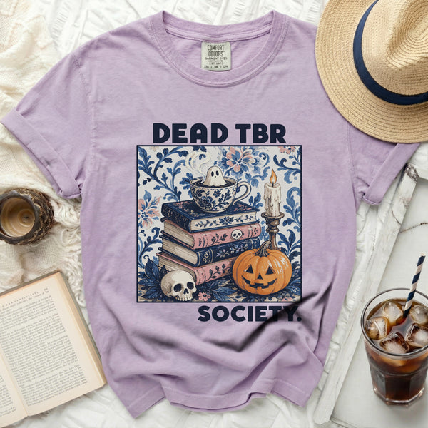 Dead TBR Society Tee in Orchid