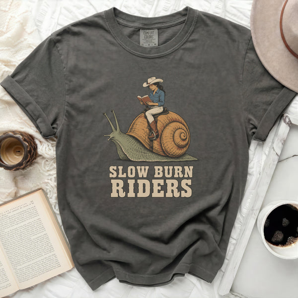 Slow Burn Riders Tee in Pepper