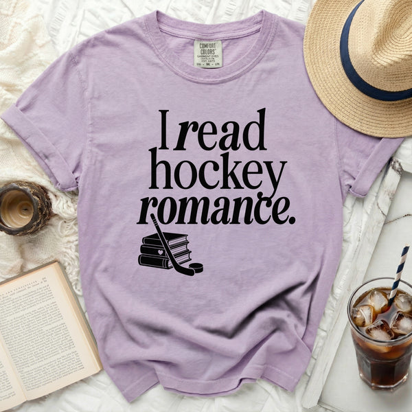 Hockey Romance Reader Romantic Subplot Tee in Orchid