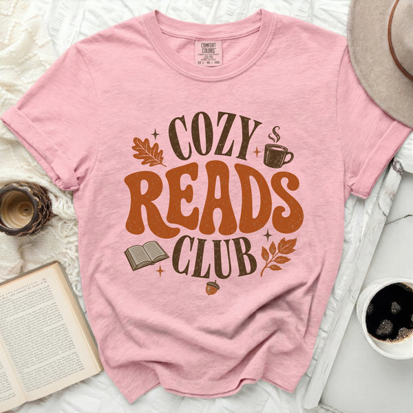 Cozy Reads Club Tee in Blossom