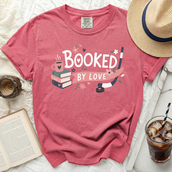 Booked By Love: Cozy Hockey Tee in Crunchberry