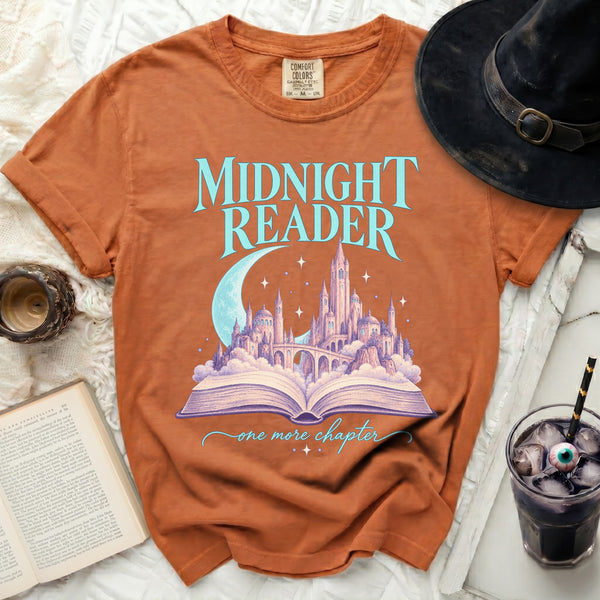 Midnight Reader Book Tee in Yam