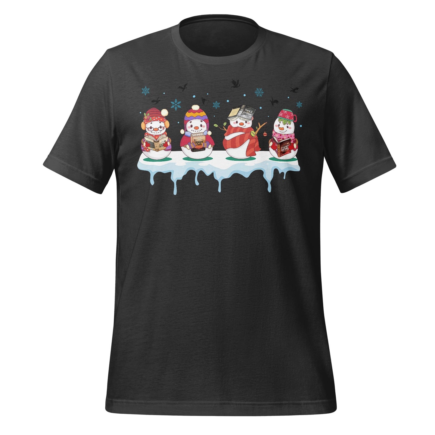 Festive Penguin Family Snowy Christmas Scene Shirt