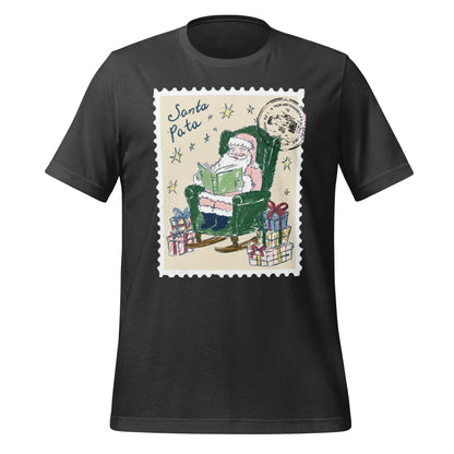 Santa Postage Stamp Graphic T-Shirt