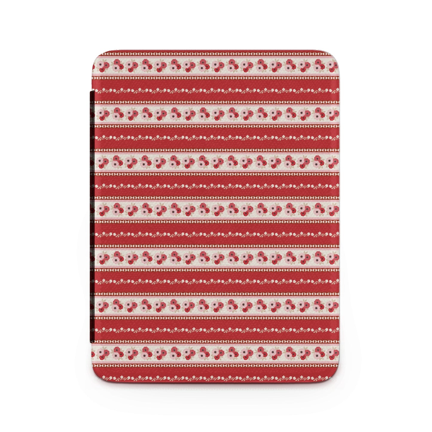 Red and White Striped Pattern Hard Case Cover