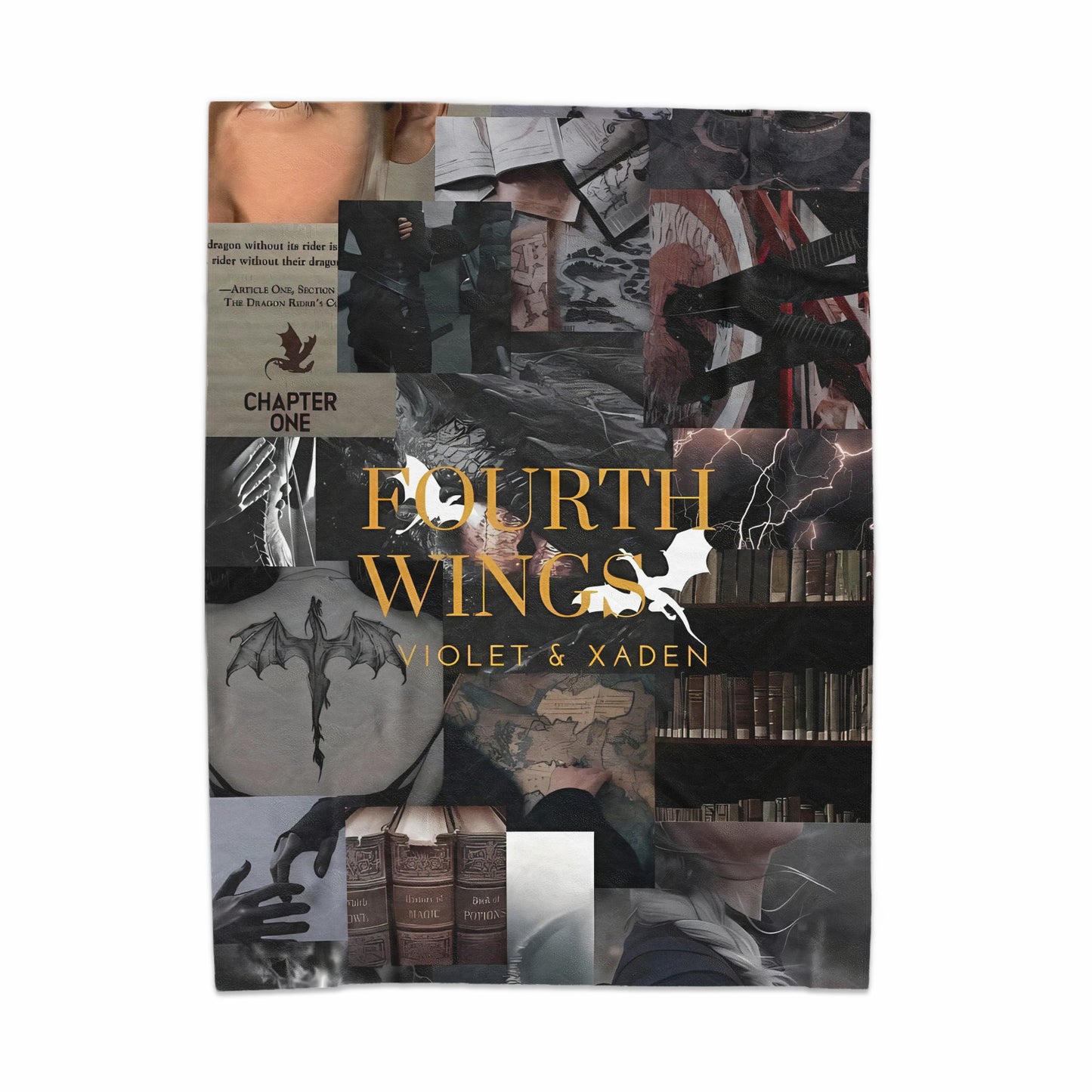 Fourth Wing Violet & Xaden Poster Decor