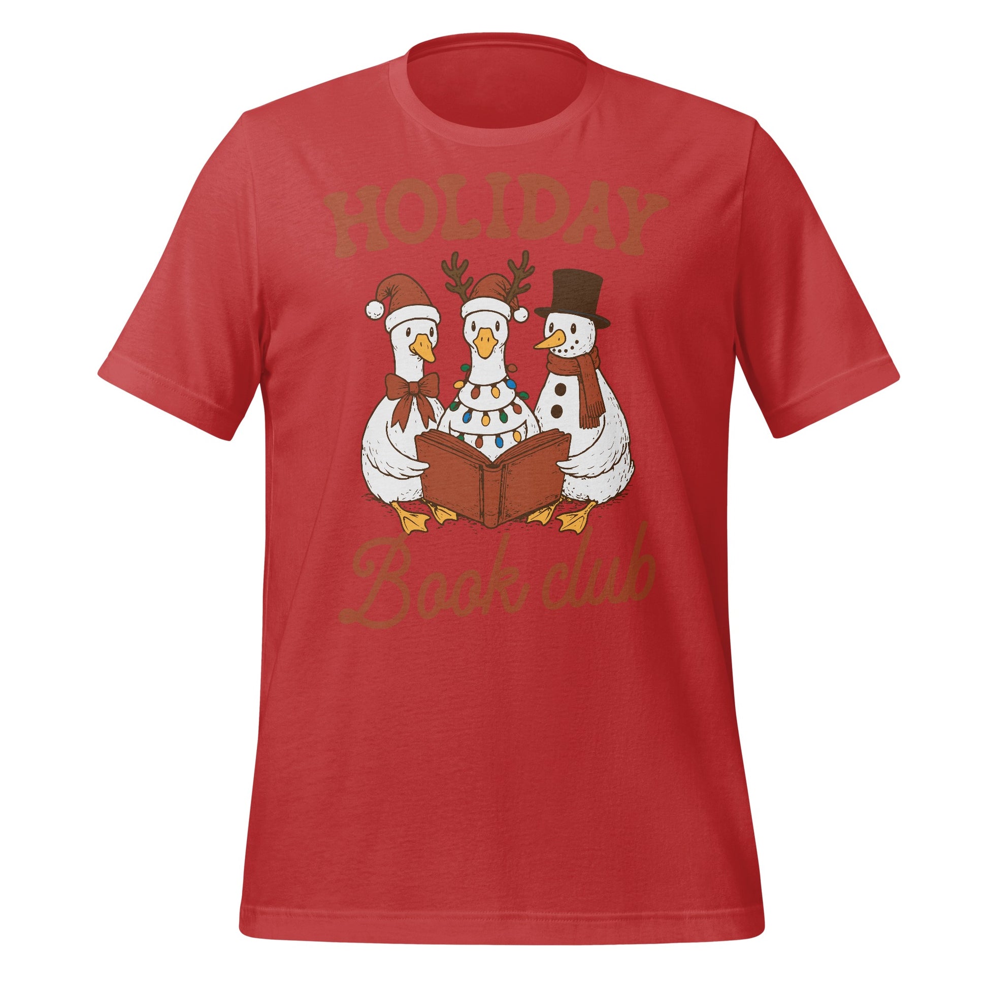 Holiday Book Club Festive T-Shirt for Book Lovers
