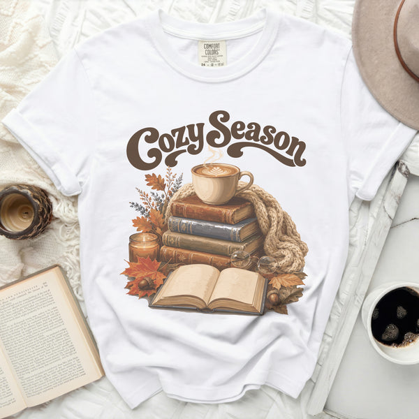 Cozy Season Tee in White
