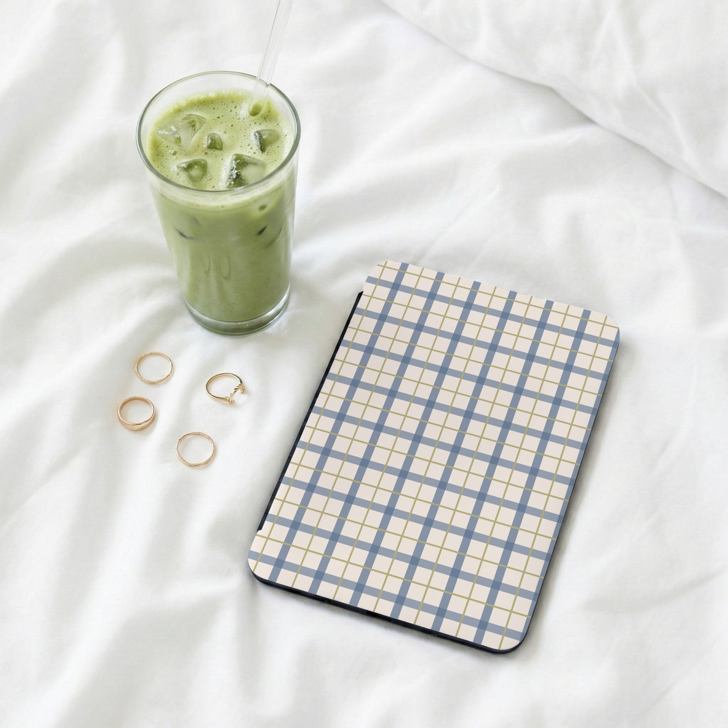 Stylish Geometric Pattern Plaid Design Notebook Cover