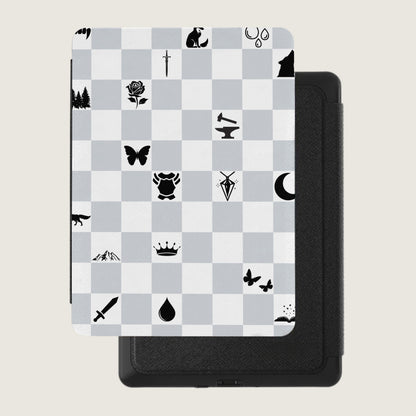 Fantasy Symbols Checkerboard Pattern Monochrome product type