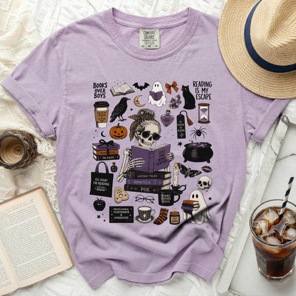 Gothic Reader Tee in Orchid