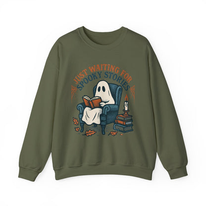 Just Waiting For Spooky Stories Sweatshirt