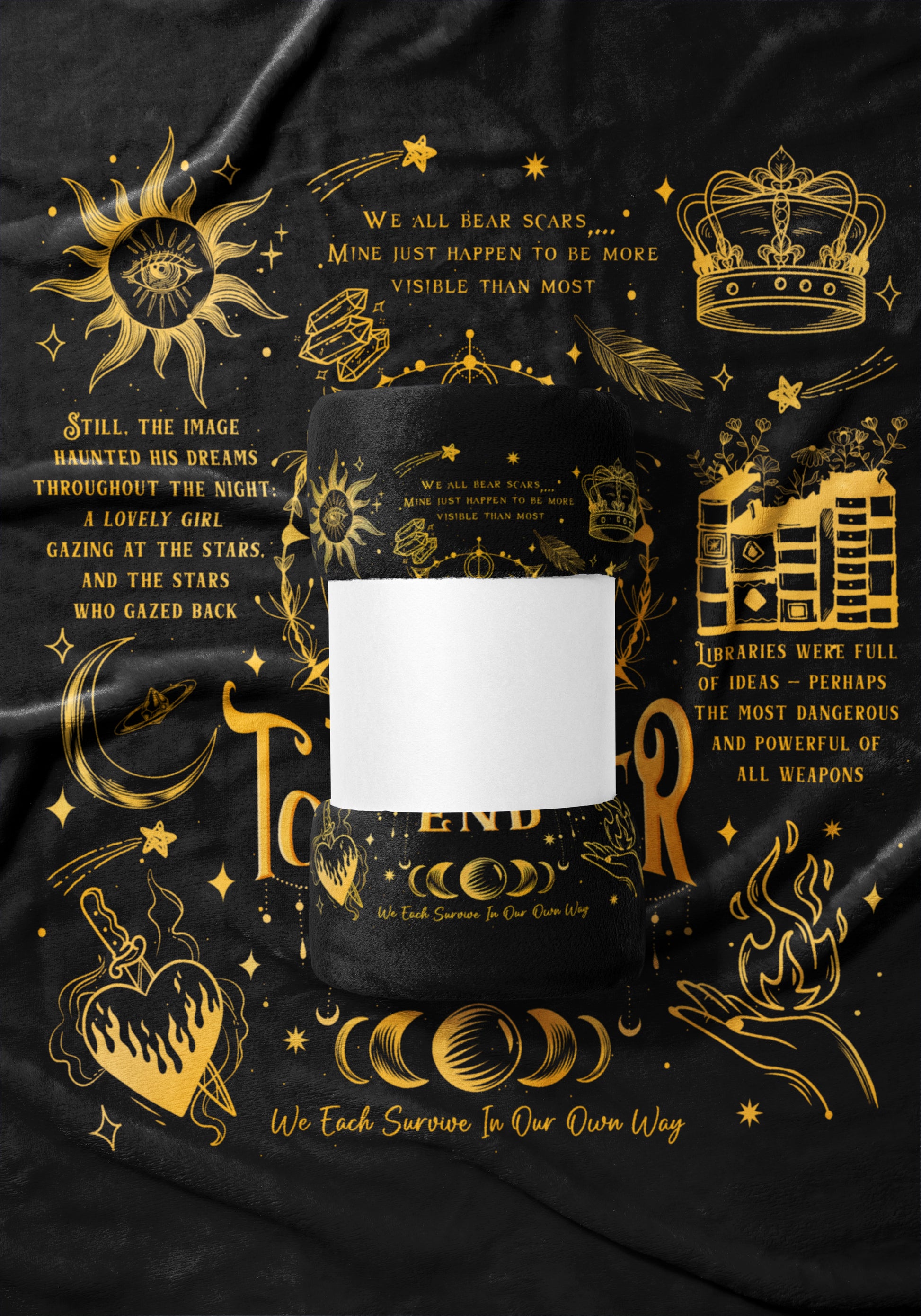 We Each Survive In Our Own Way Printed Blanket