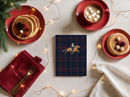 Equestrian Plaid Design Notebook for Horse Lovers