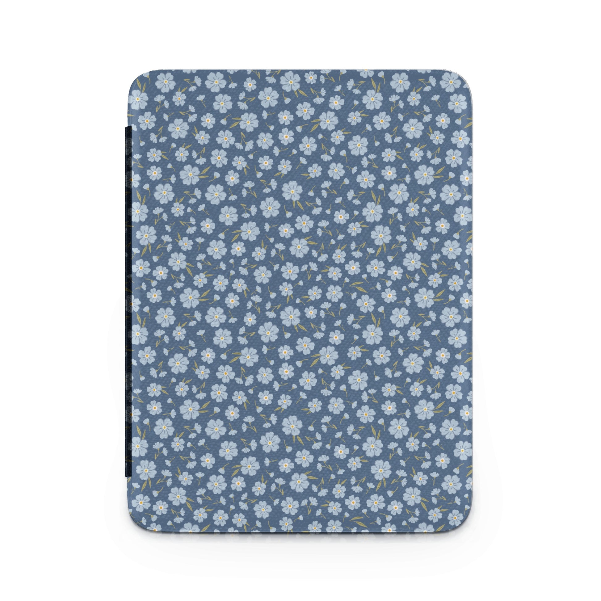 Blue Floral Patterned Protective Cover for Tablet