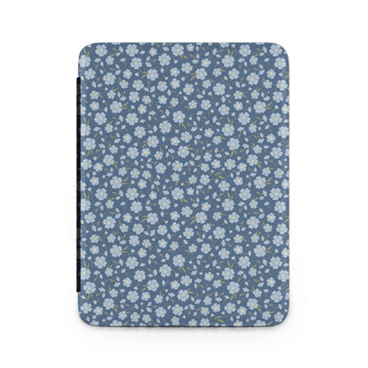 Blue Floral Patterned Protective Cover for Tablet