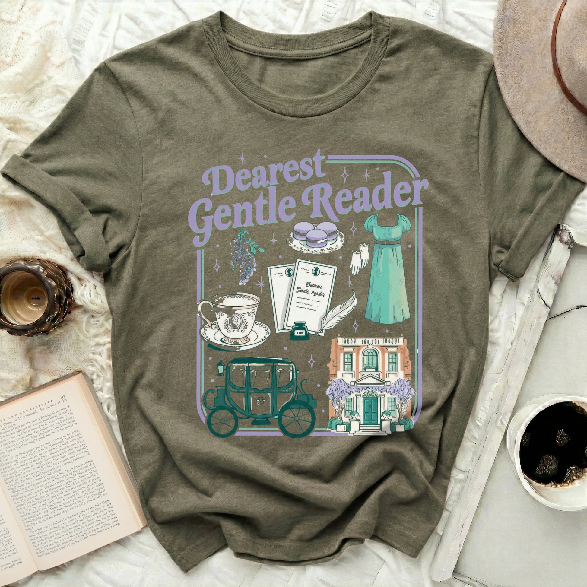 Dearest Gentle Reader Graphic Design T-shirt