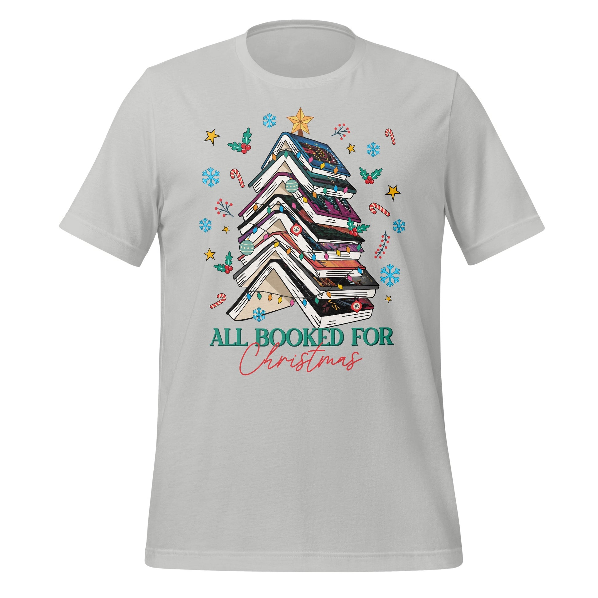 All Booked for Christmas Festive T-shirt