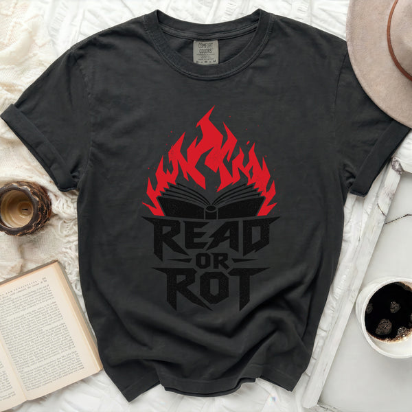 Read or Rot Tee in Black