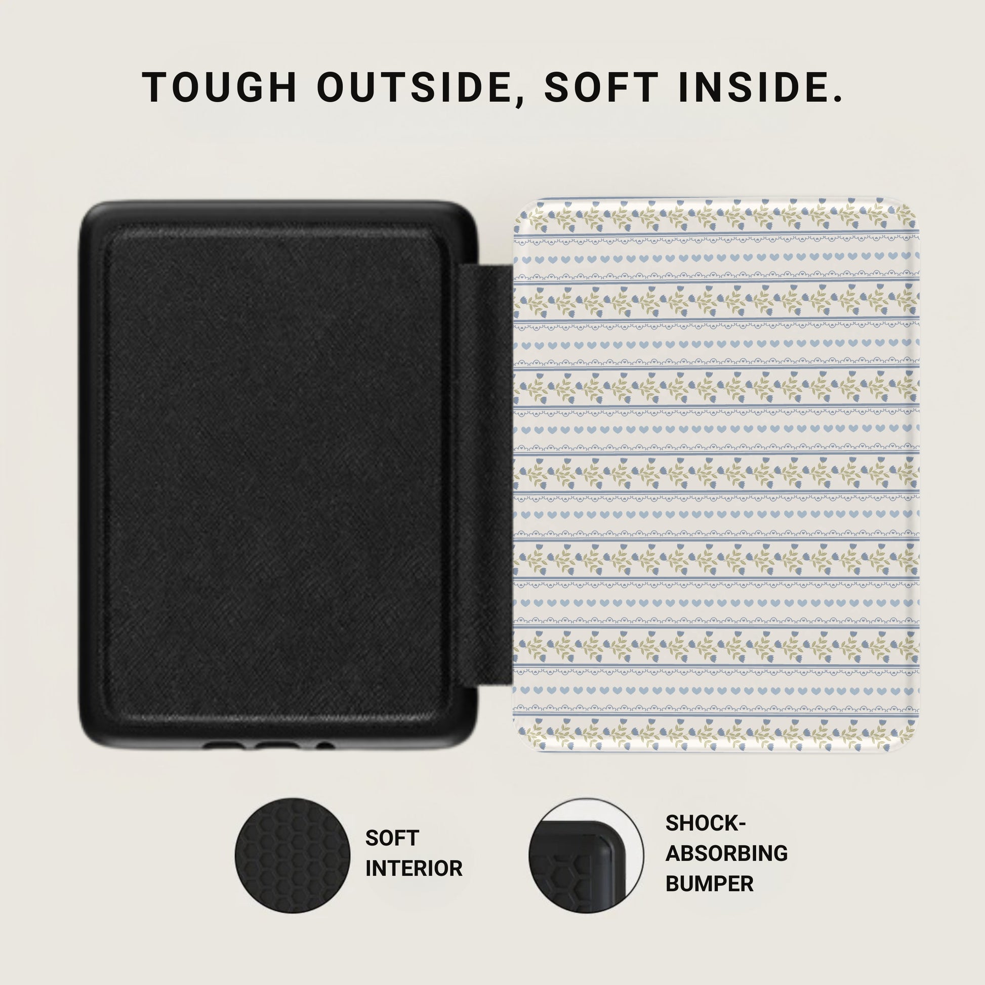 Tough Outside Soft Inside Shock-Absorbing Bumper Case