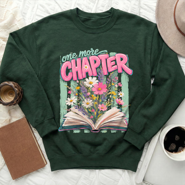 One More Chapter Sweatshirt in Forest Green