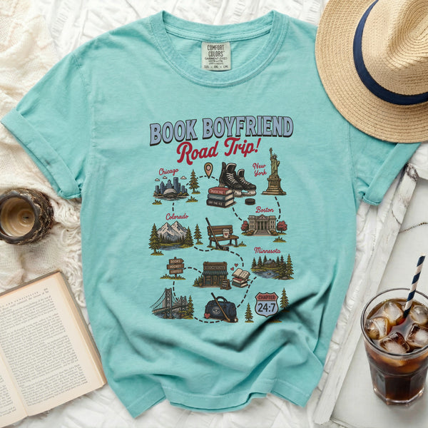Book Boyfriend Road Trip Tee in Island Reef