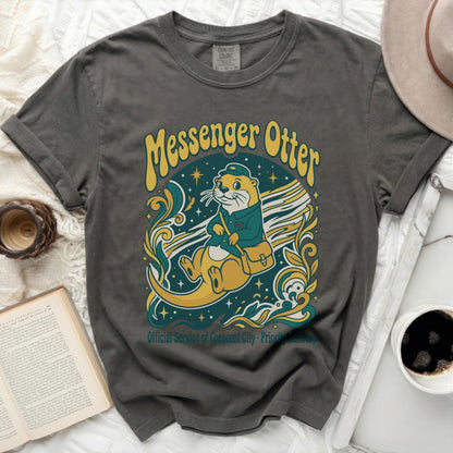 Messenger Otter official service t-shirt with a cute otter illustration.