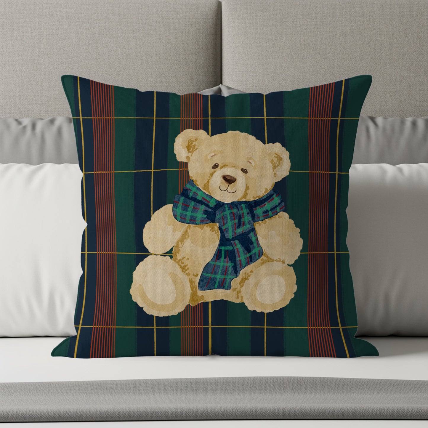 Adorable Teddy Bear Decorative Throw Pillow