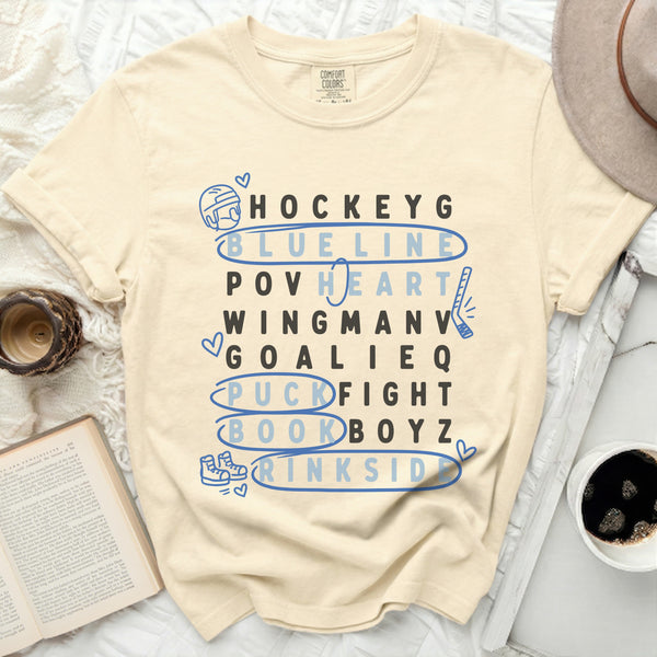 Blueline Wordplay Tee in Ivory