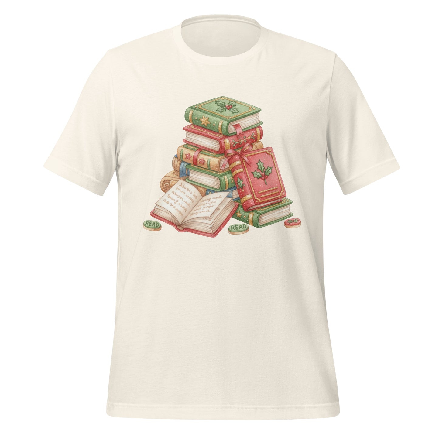 Colorful Vintage Bookshelf Inspired T-shirt