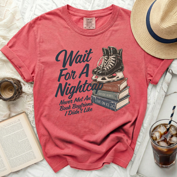 Hockey Nightcap Romance Tee in Watermelon