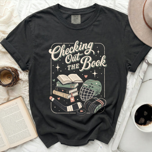 Checking Out The Book Tee in Black