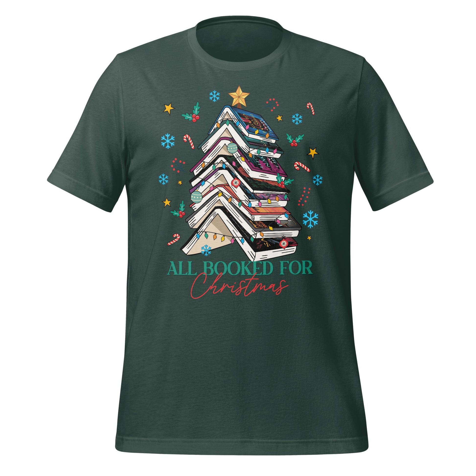 All Booked For Christmas festive t-shirt product