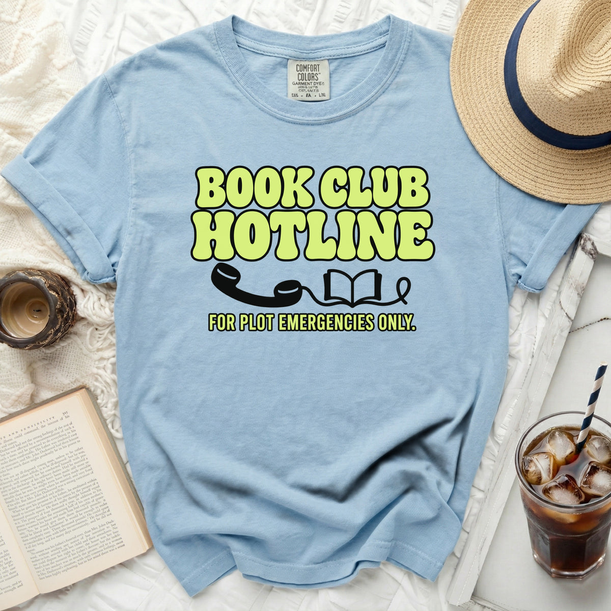Book Club Hotline Tee