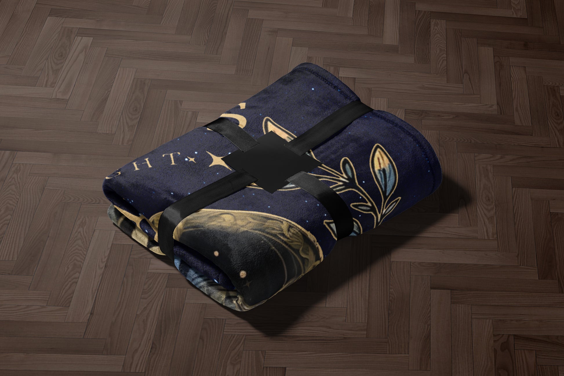 Celestial Moon and Stars Blanket Cozy Warm Bedding