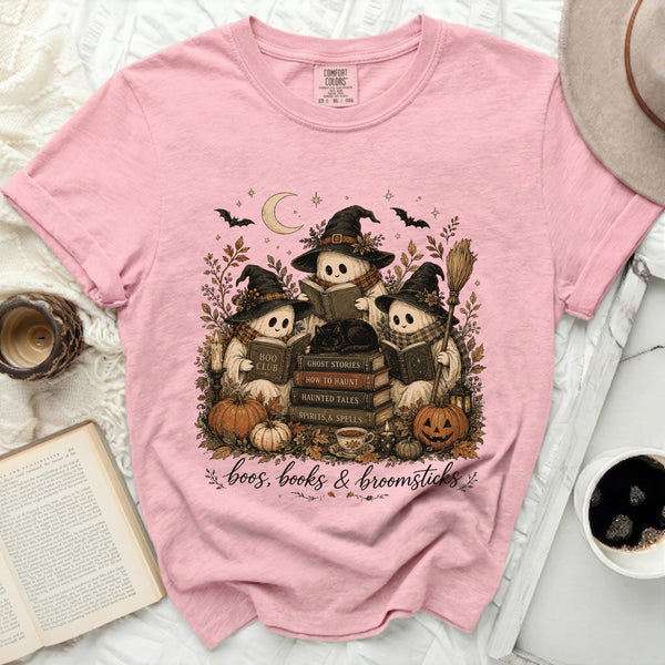 Boos & Books Tee in Blossom