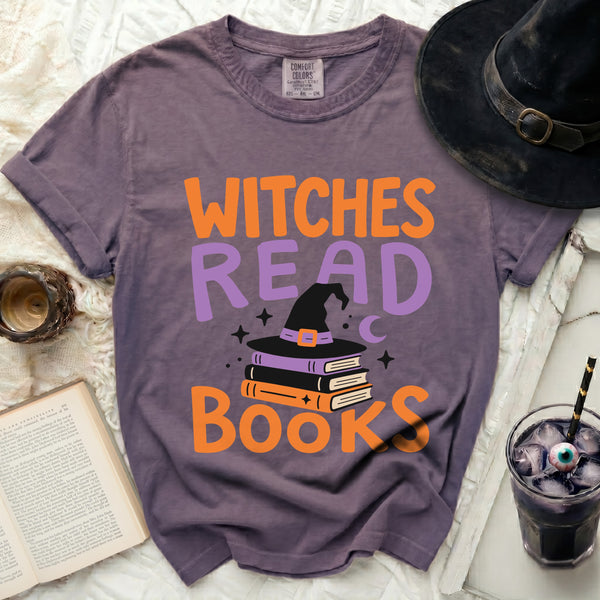 Witches Read Tee in Grape