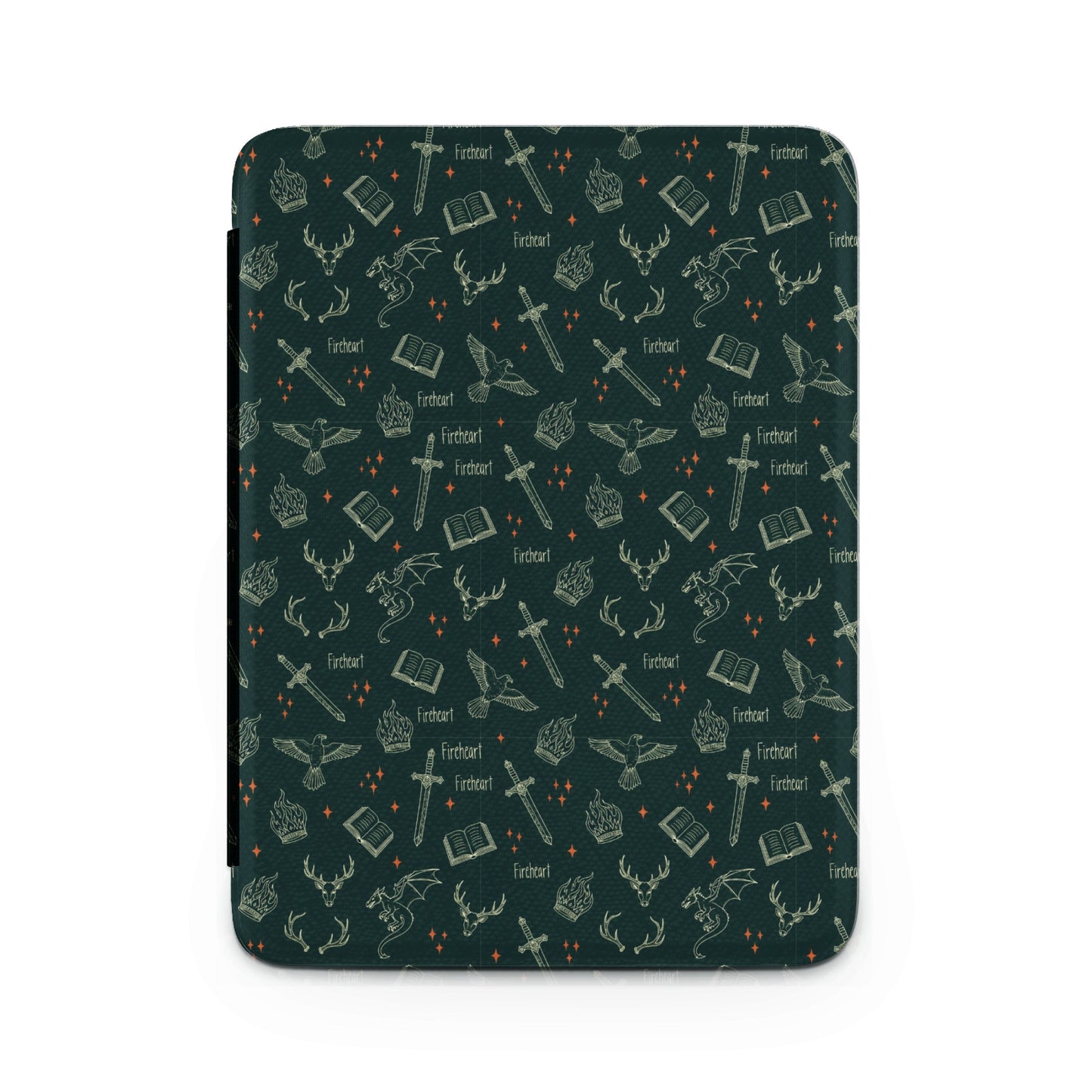 Dark Green Fireheart Dragon Sword Book Deer Eagle Pattern product type