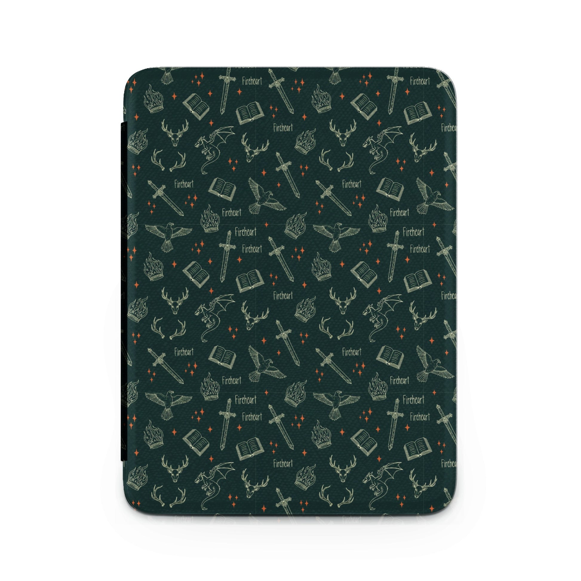 Dark Green Fireheart Dragon Sword Book Deer Eagle Pattern product type