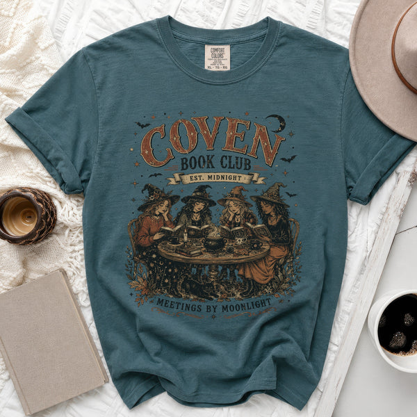 Witch Book Club Tee in Blue Spruce