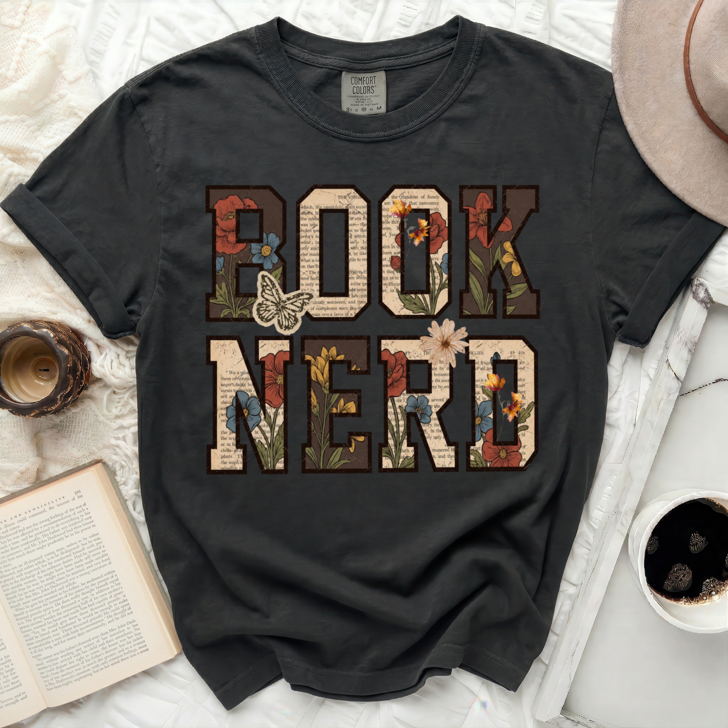 Black Comfort Colors t-shirt with 