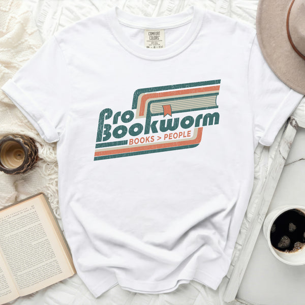 Pro Bookworm Tee in White